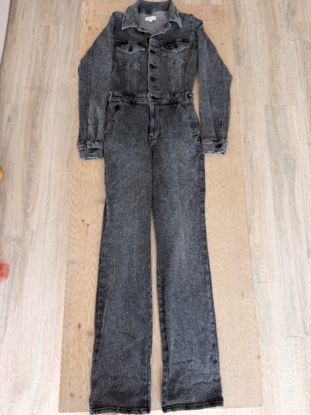 Good American Black Vintage Jean Jumpsuit in Size 0